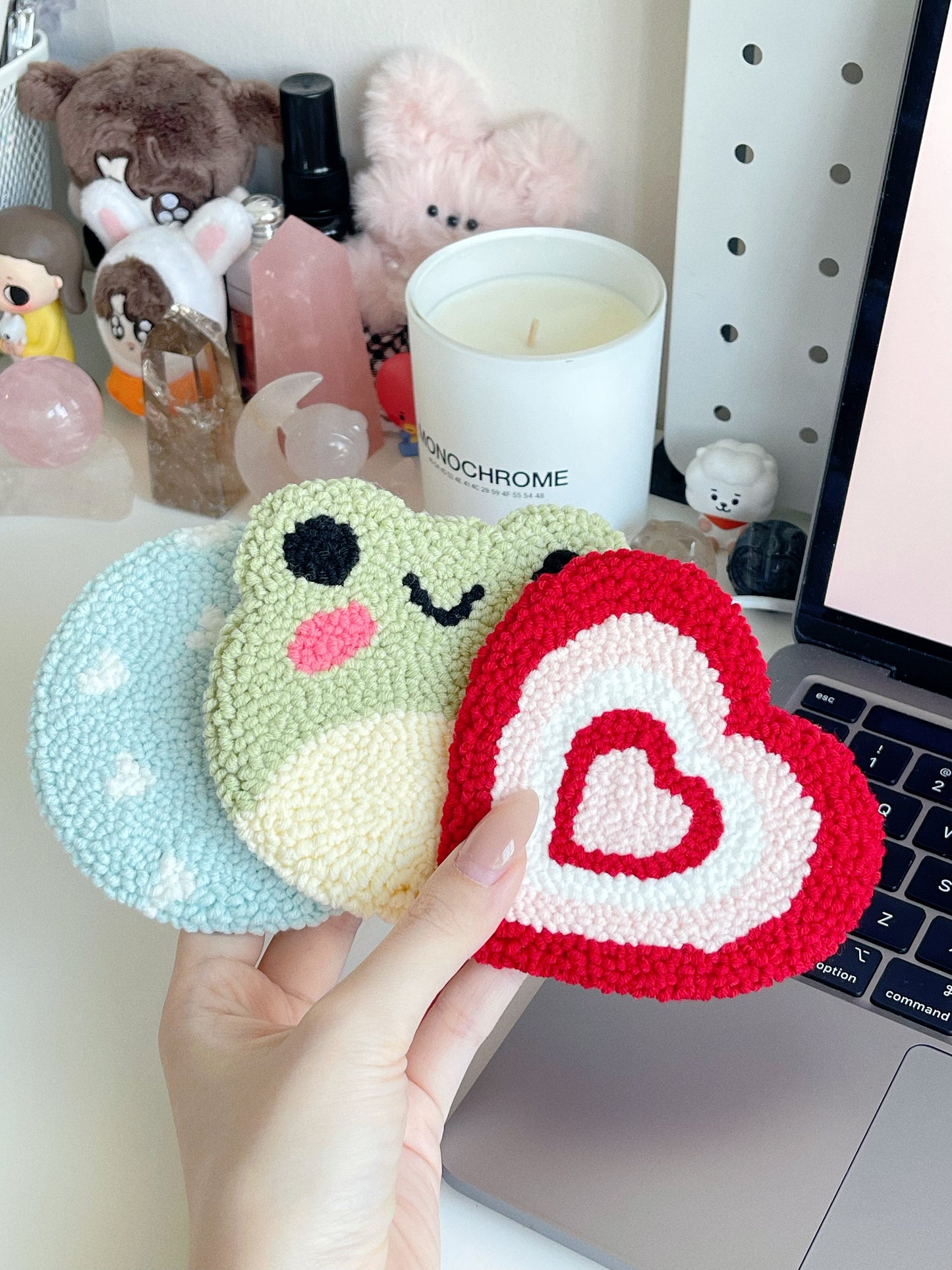 y2k heart mug rug ⊹