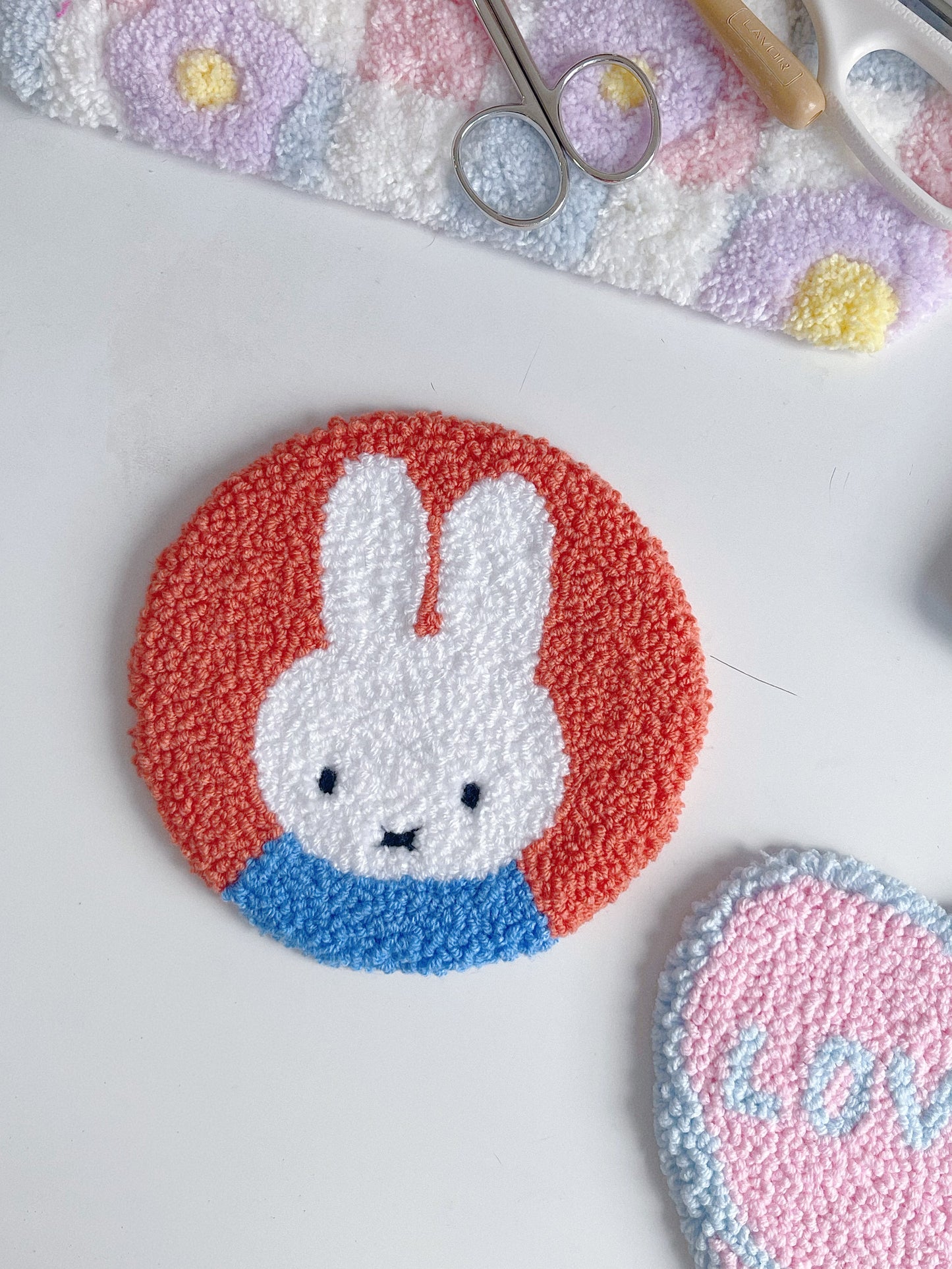 miffy mug rug ⊹