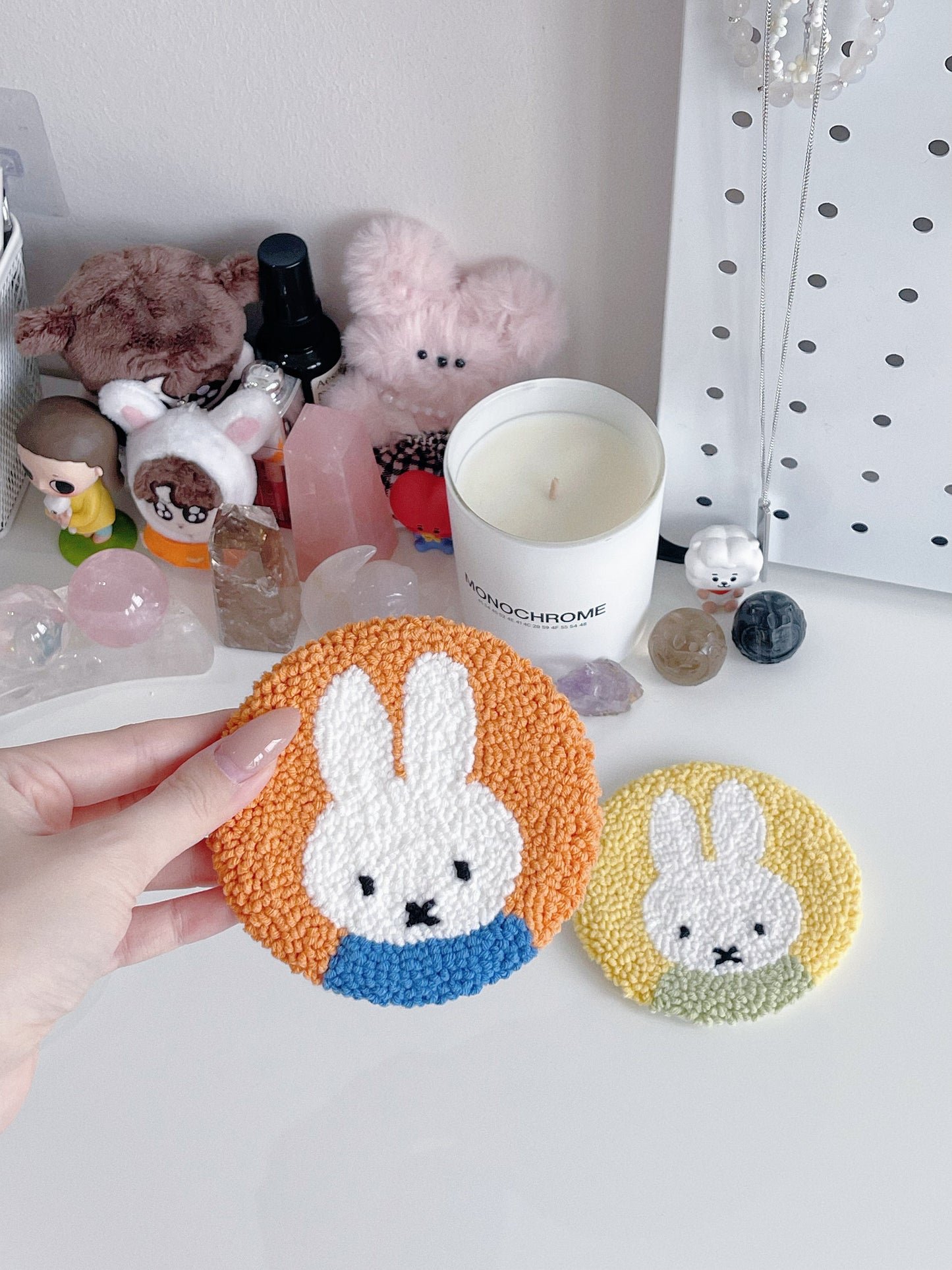 miffy mug rug ⊹