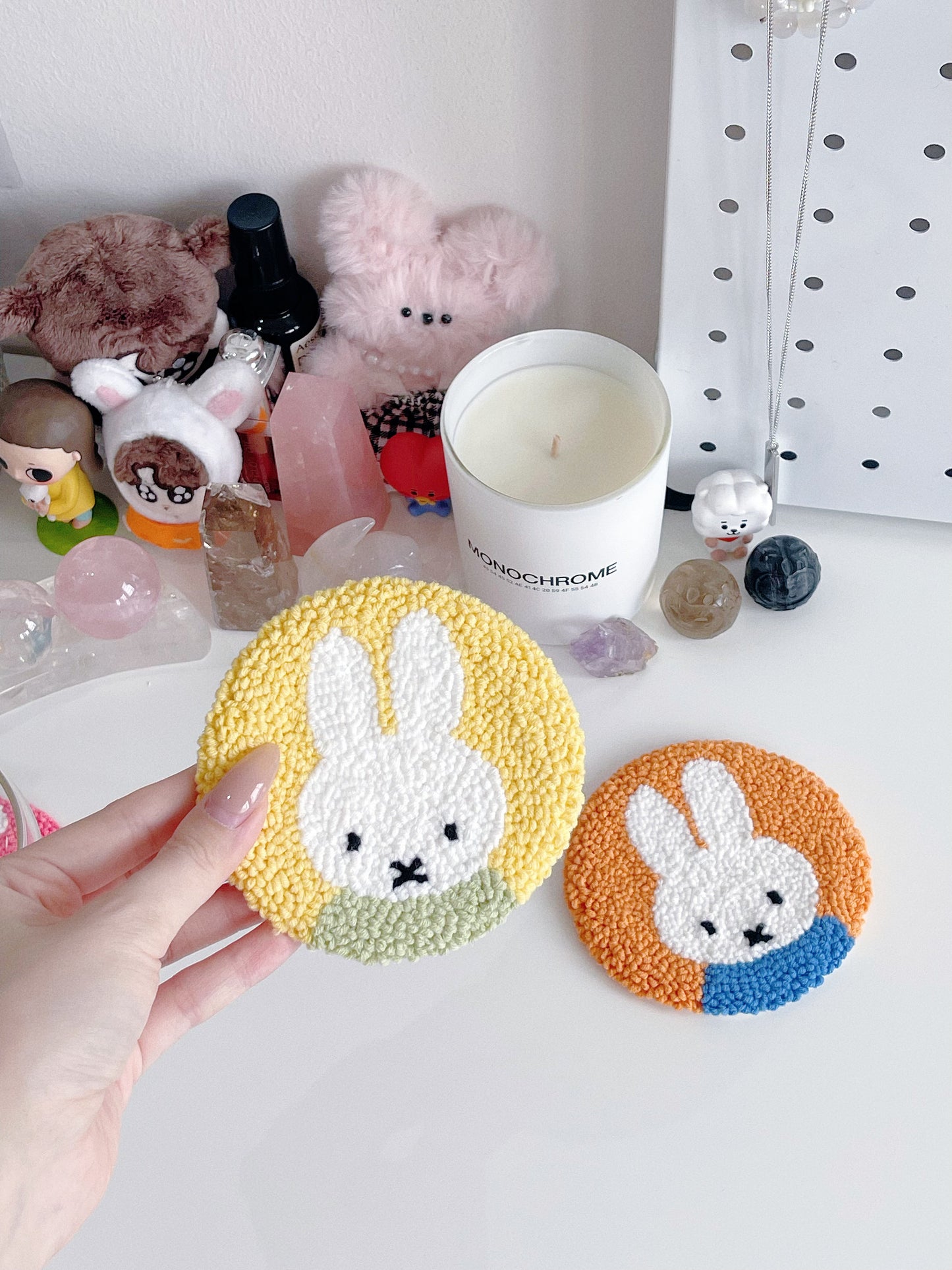 miffy mug rug ⊹