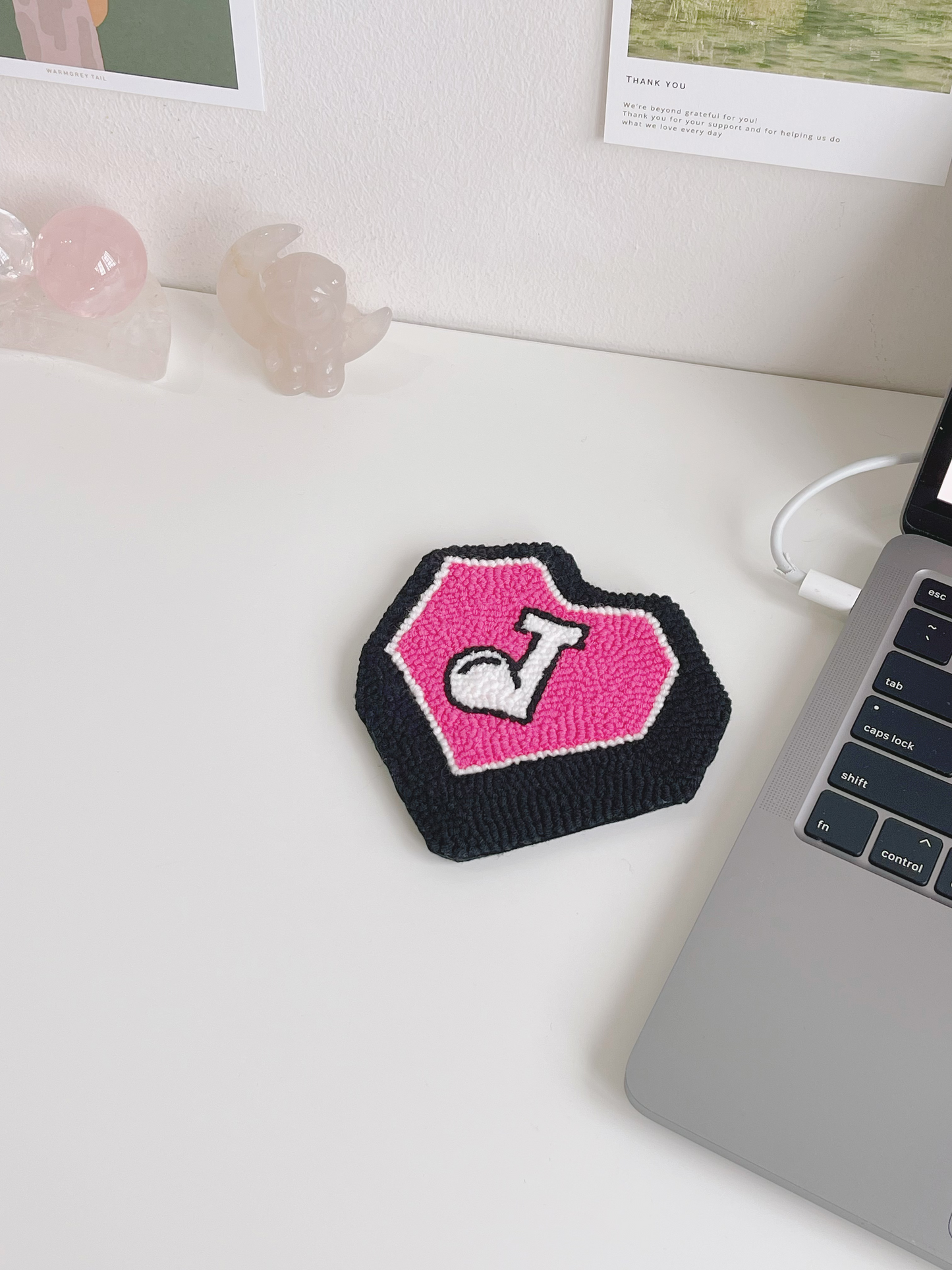 Jhope Jack's heart mug rug ⊹