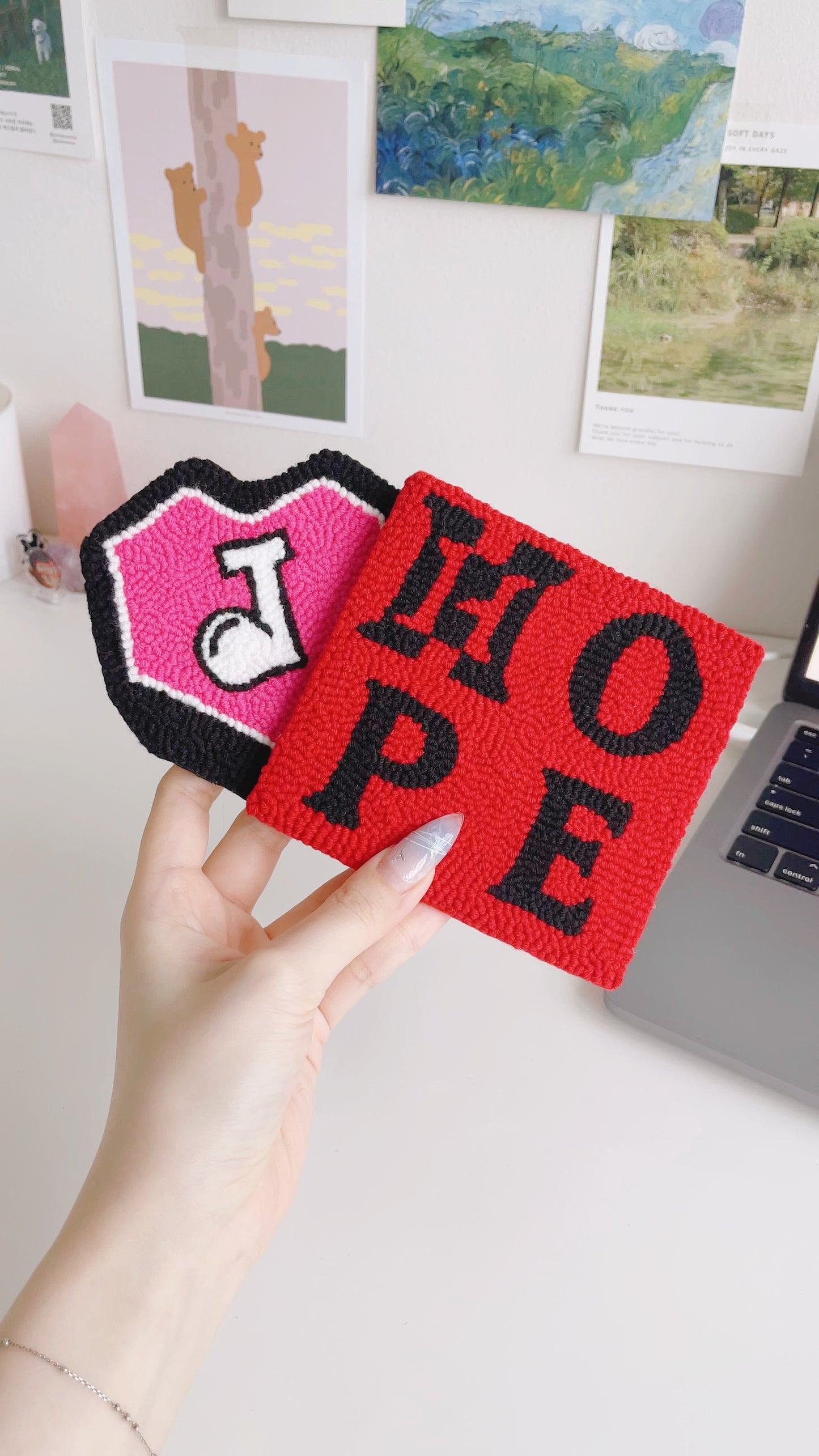 Jhope HOPE mug rug ⊹