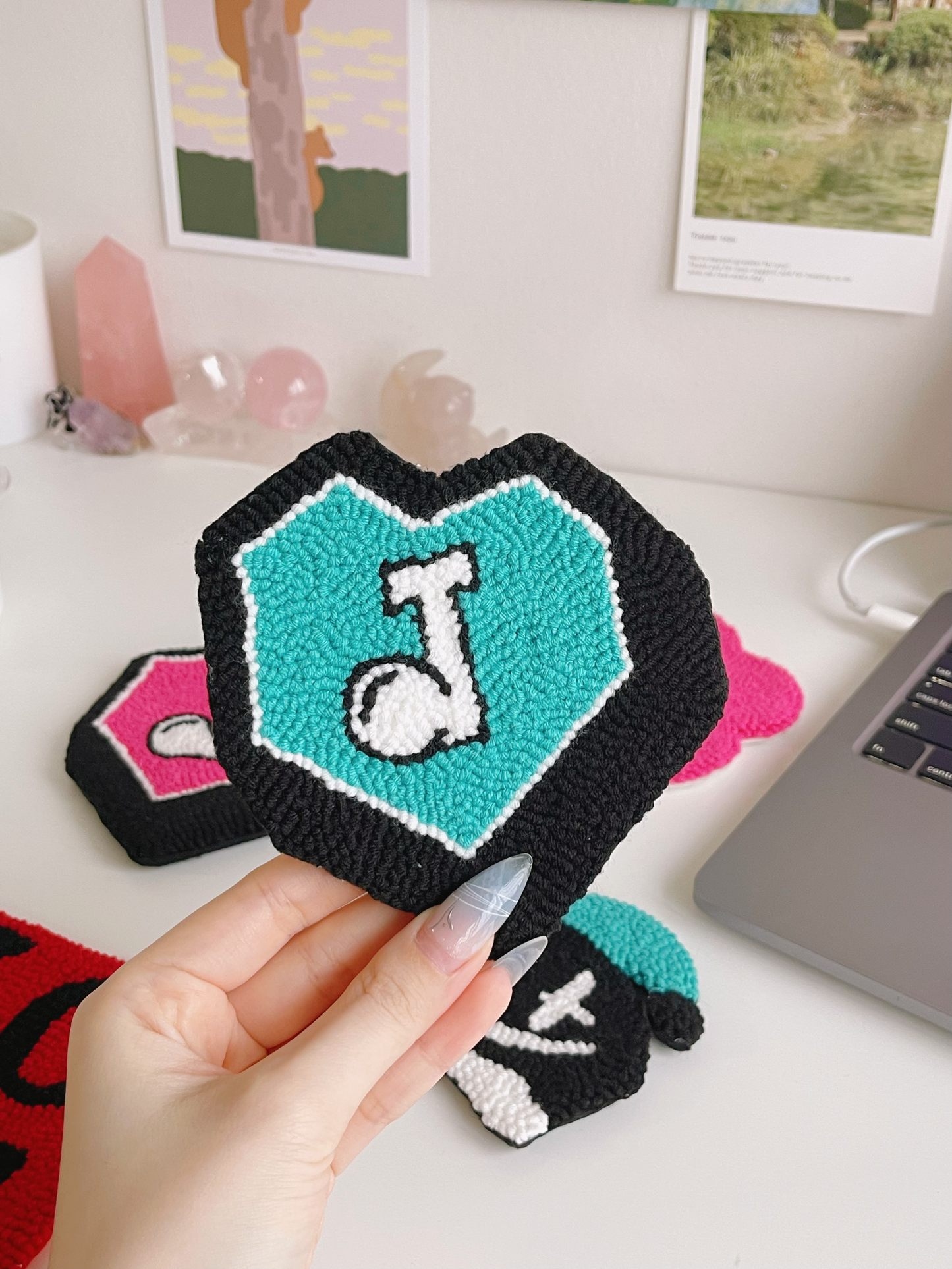 Jhope Jack's heart mug rug ⊹