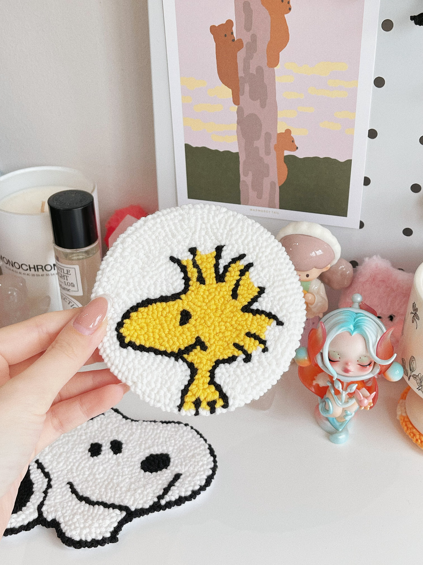 woodstock mug rug ⊹