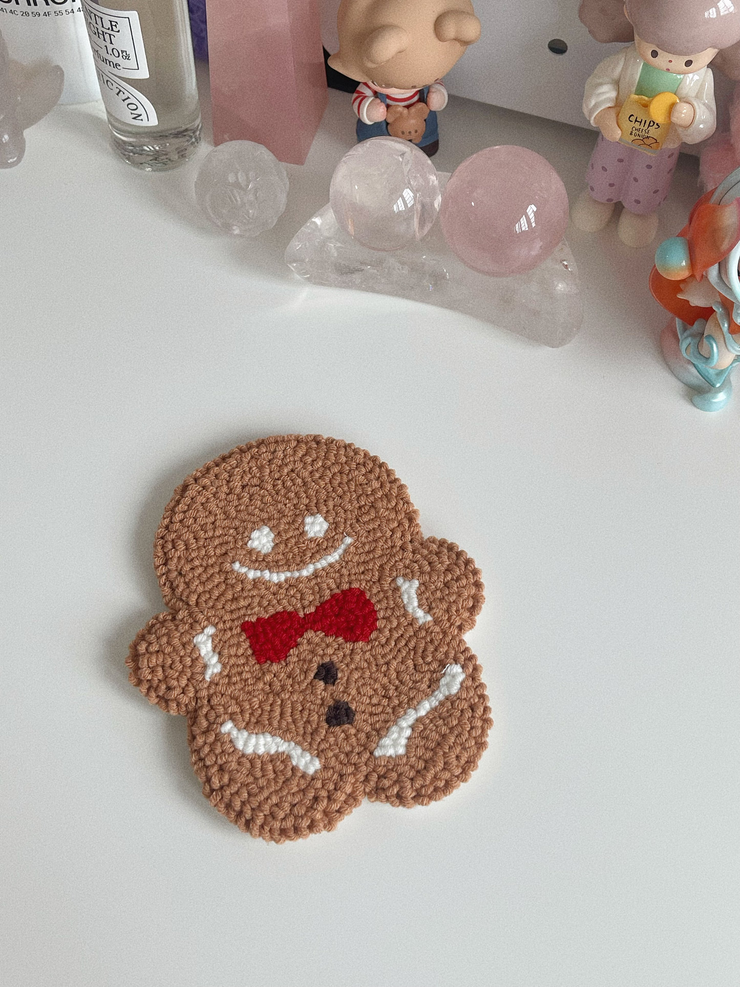 gingerbread man mug rug ⊹