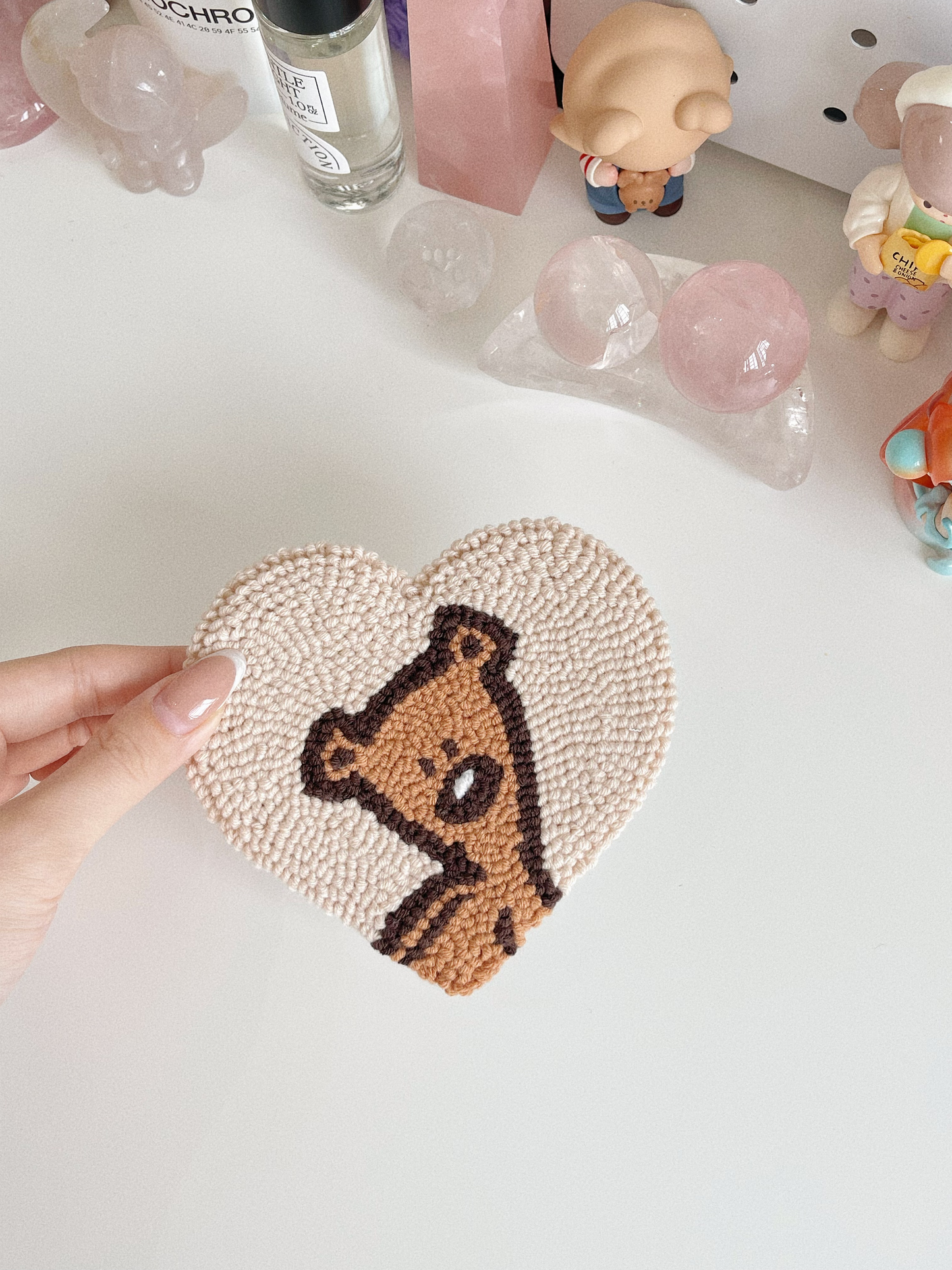 teddy mug rug ⊹