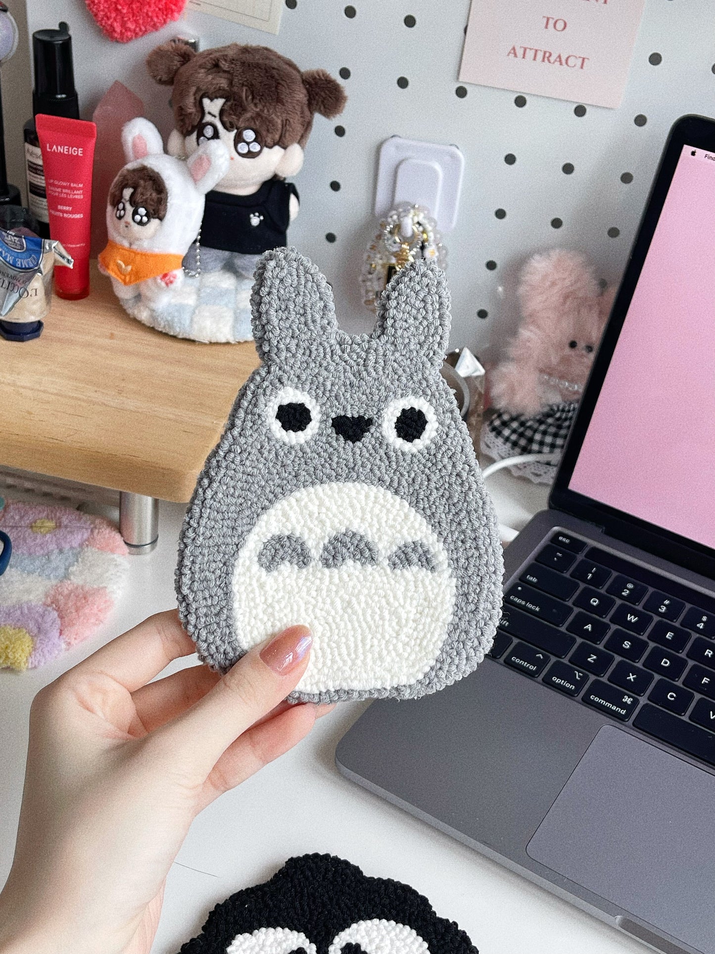 totoro | susuwatari mug rug ⊹