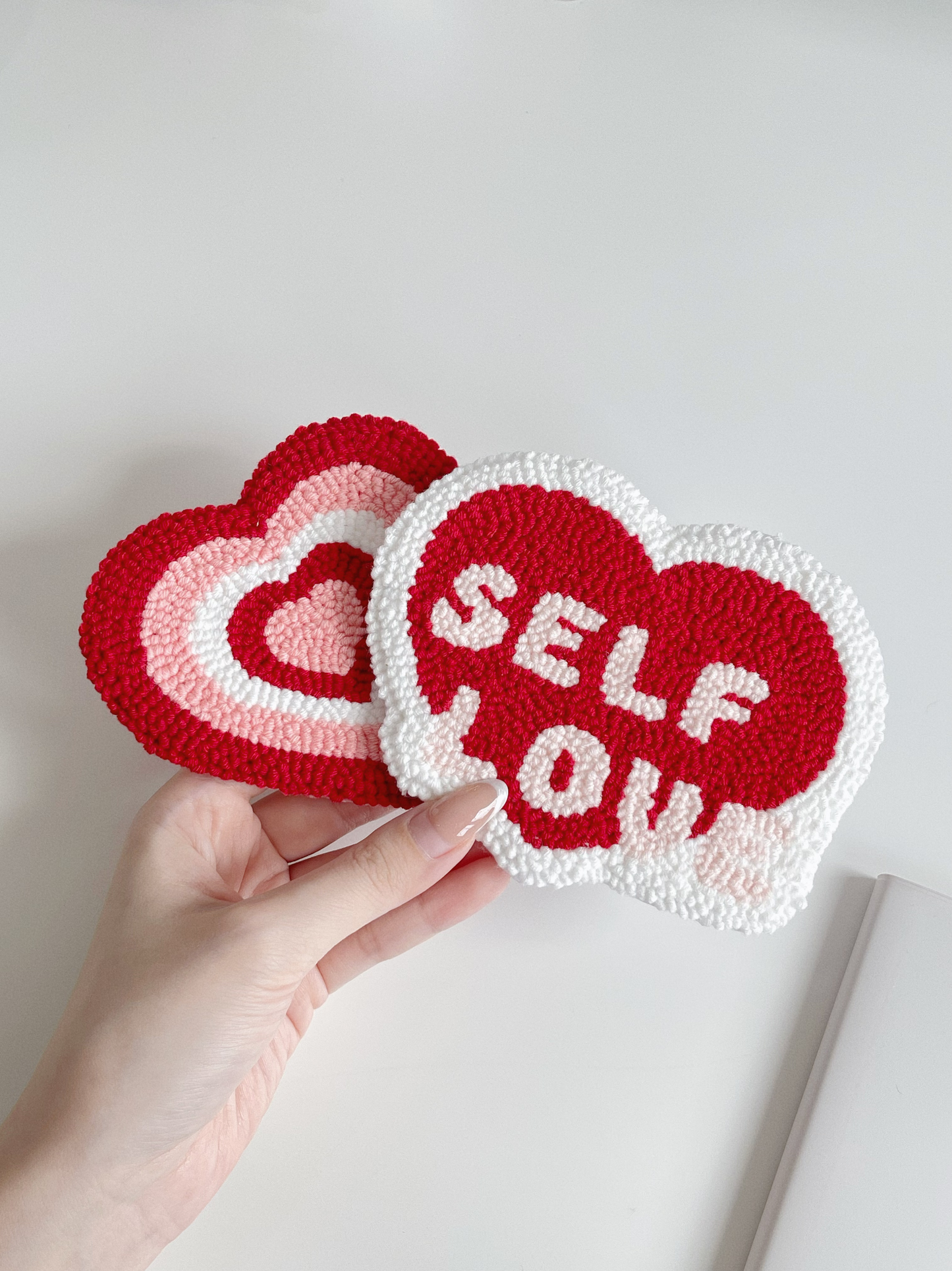 self love mug rug ⊹