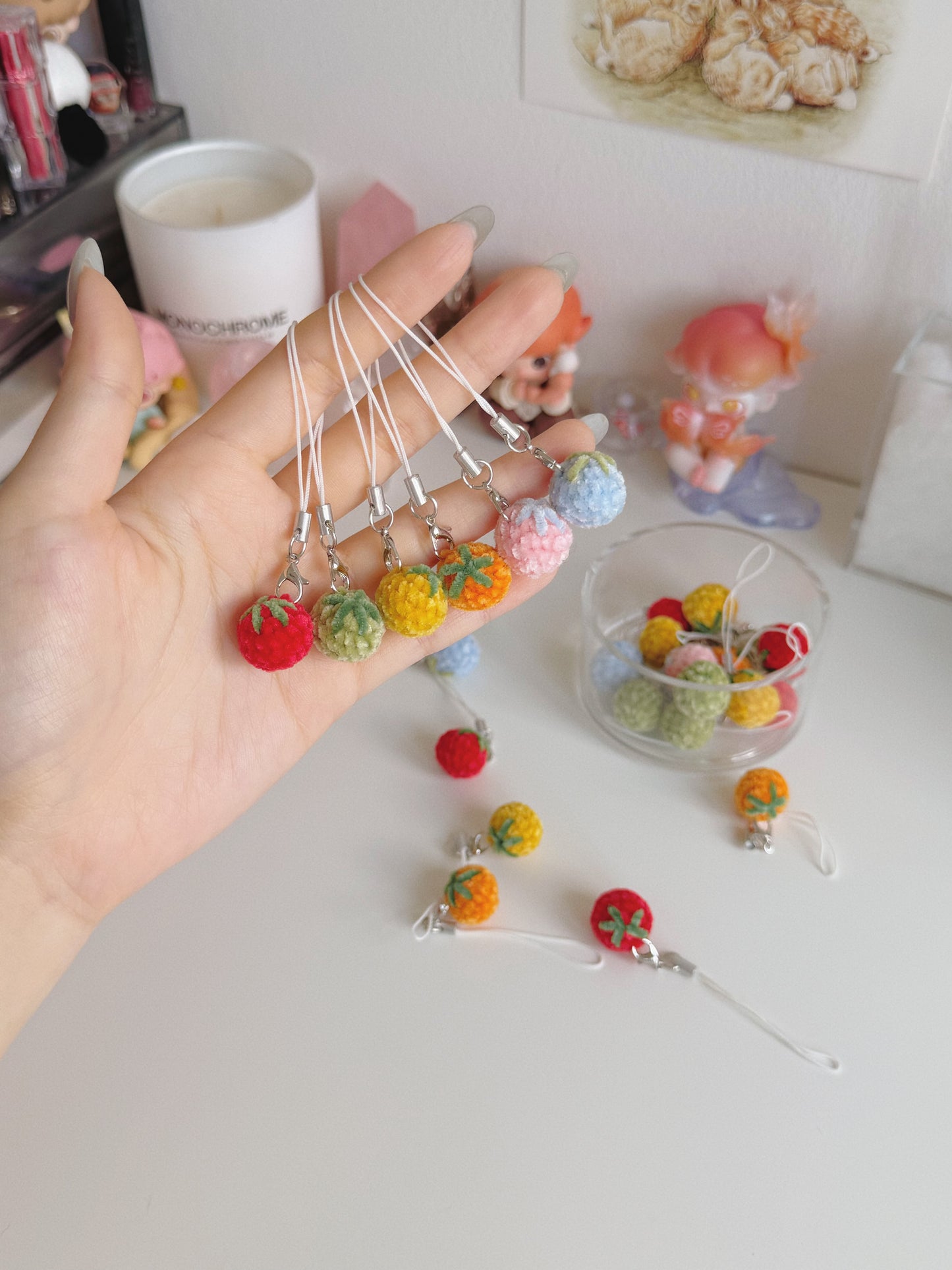 mini tomato charms ⋆˙⟡