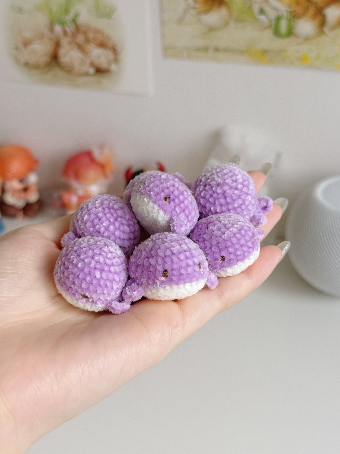 mini bora whale charms ⋆˙⟡