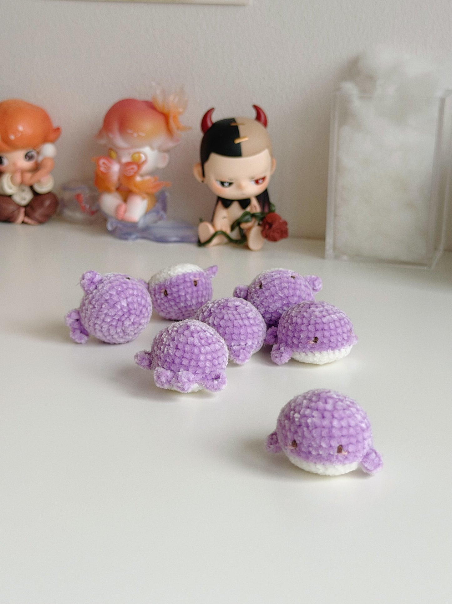 mini bora whale charms ⋆˙⟡