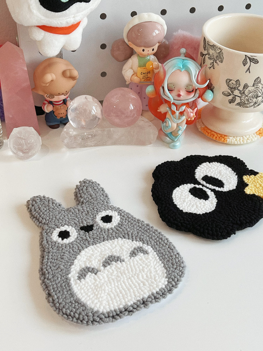 totoro | susuwatari mug rug ⊹