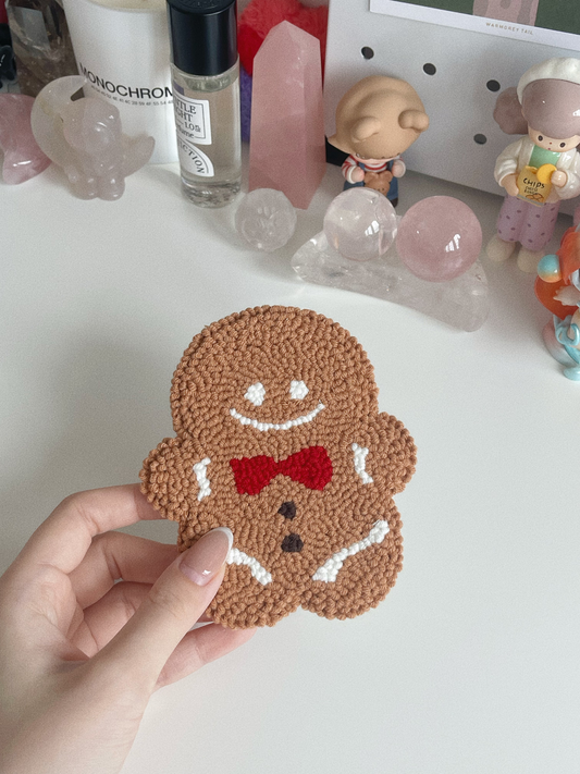 gingerbread man mug rug ⊹