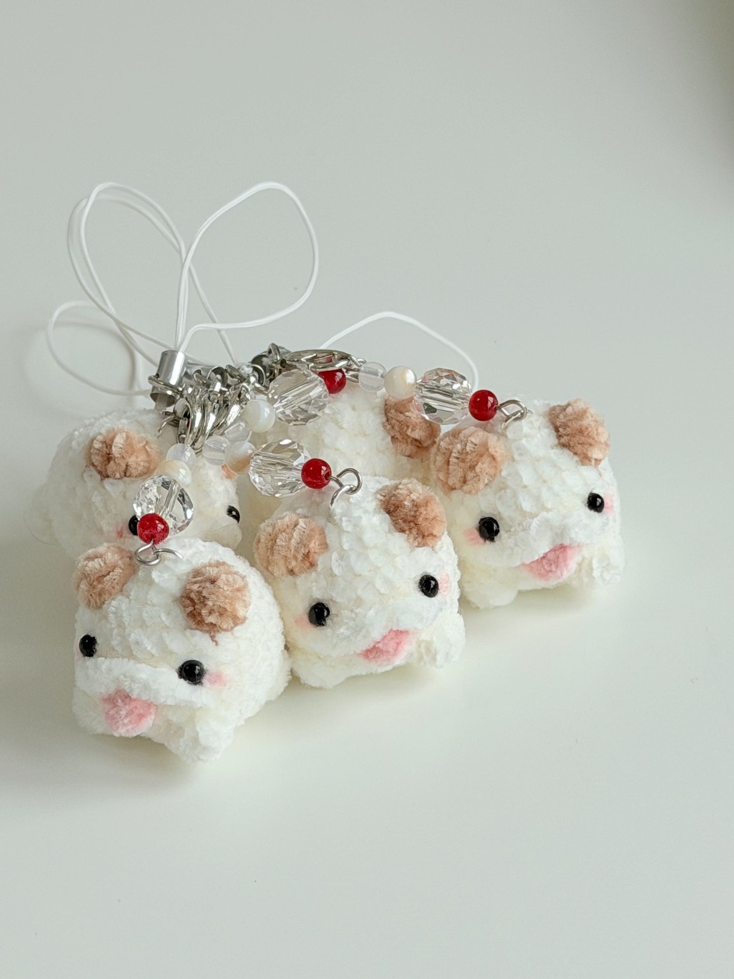 crochet mini poro keychain ⋆˙⟡