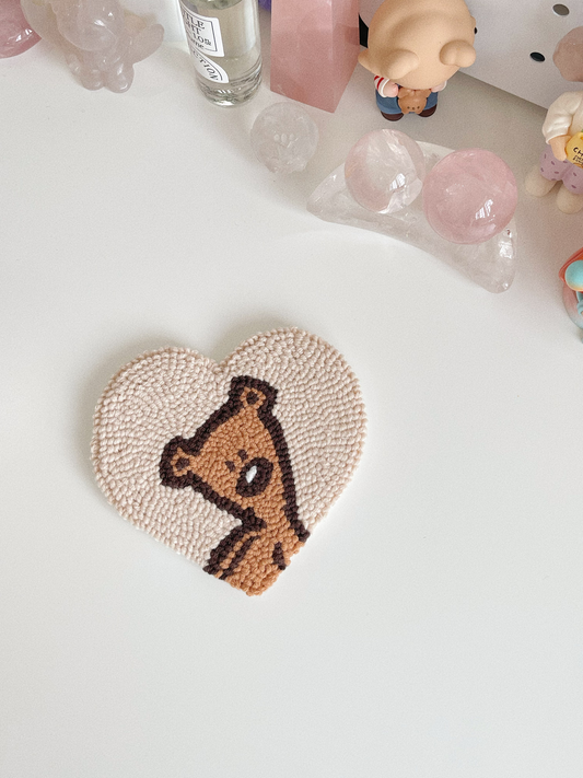 teddy mug rug ⊹