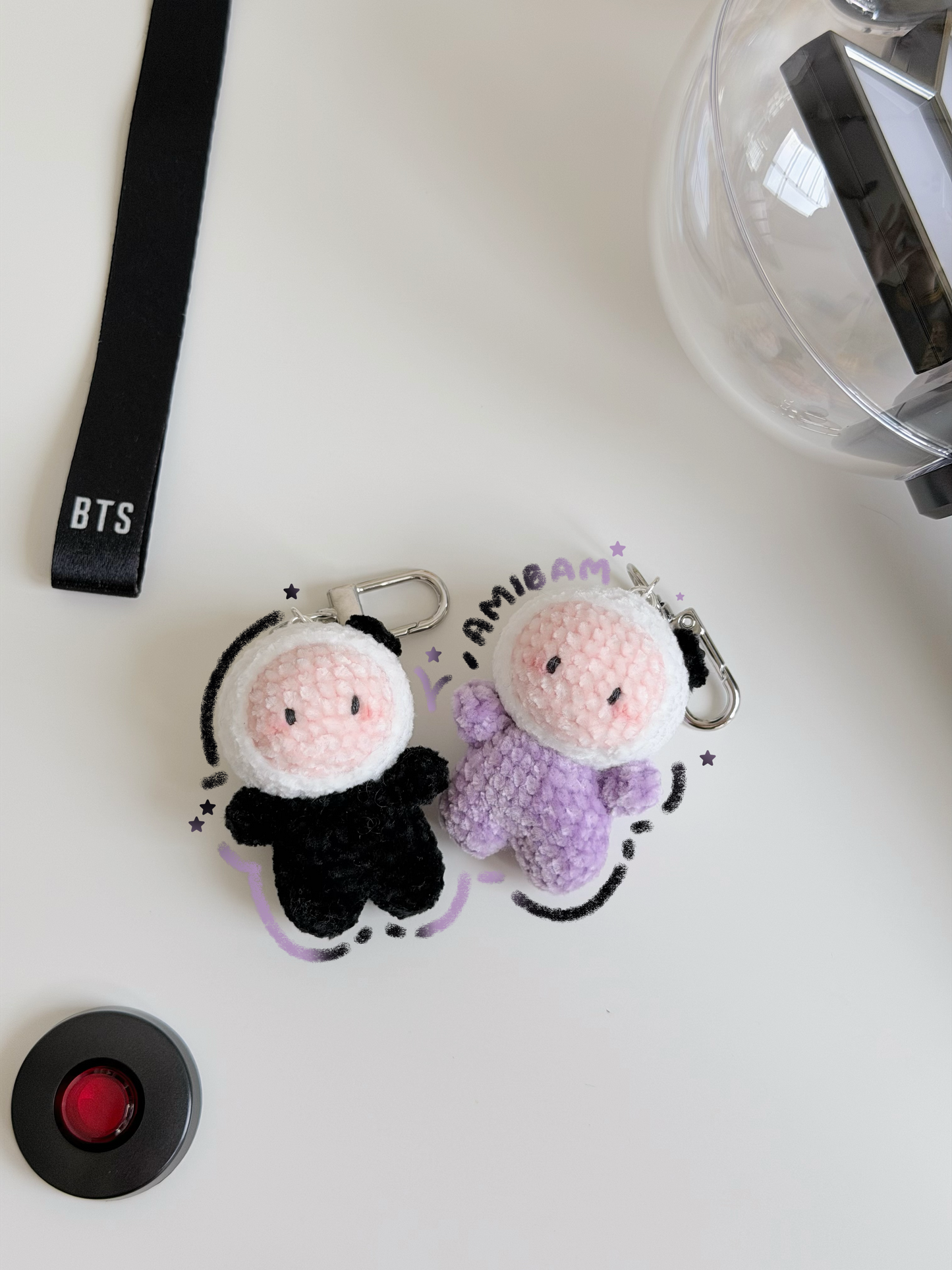 baby amibam keychain ⋆˙⟡