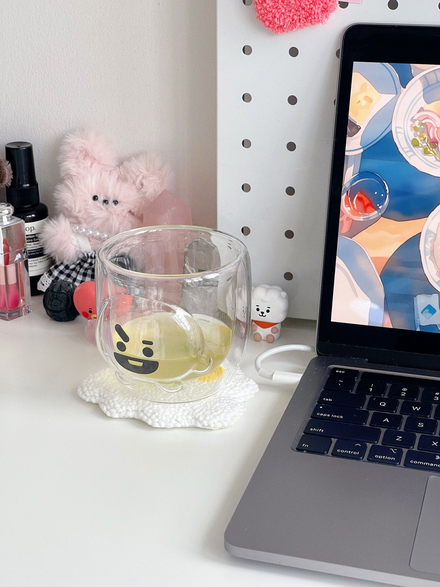 ghostie mug rug ⊹