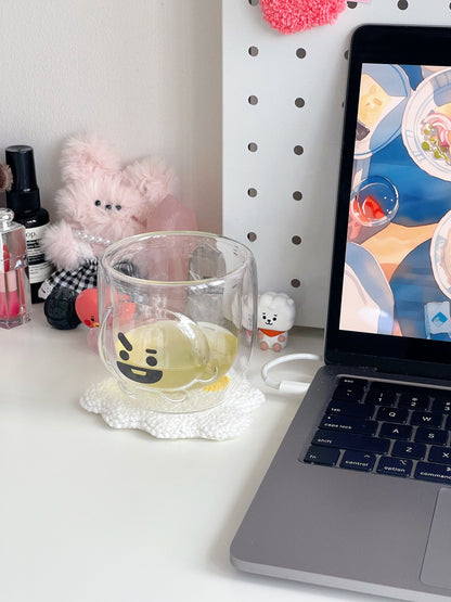 ghostie mug rug ⊹