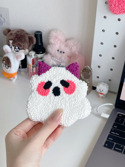 ghostie mug rug ⊹
